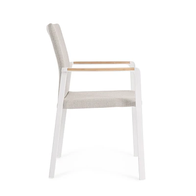 comprar SILLA CON REPOSABRAZOS | JALISCO NEW BLANCO WG20 online de Bizzotto Homemotion desde 317,99 €