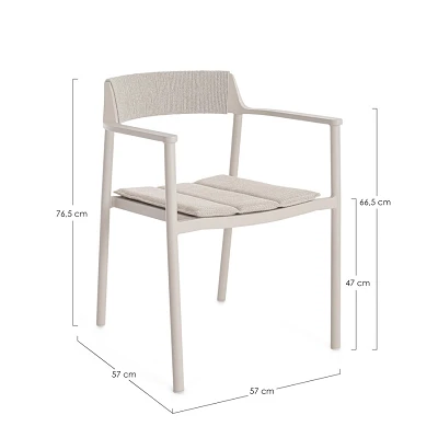 comprar SILLA CON REPOSABRAZOS | CON COJINES | ROPERY MORNY WG25 online de Bizzotto Homemotion desde 309,28 €