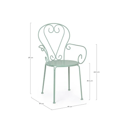 comprar SILLA CON REPOSABRAZOS | ETIENNE FROSTY online de Yes desde 102,37 €