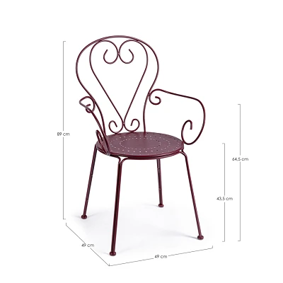 comprar SILLA C-BR ETIENNE BURDEOS online de Yes desde 102,37 €