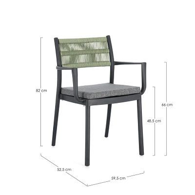 comprar SILLA CON REPOSABRAZOS | CON COJINES | ALVIN ANTRACITA/VERDE online de BIZZOTTO desde 148,10 € comprar SILLA CON REPOSABRAZOS | CON COJINES | ALVIN ANTRACITA/VERDE online de BIZZOTTO desde 148,10 €