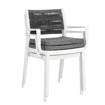 comprar SILLA CON REPOSABRAZOS | CON COJINES | ALVIN BLANCO/GRIS OSCURO online de BIZZOTTO desde 148,10 € comprar SILLA CON REPOSABRAZOS | CON COJINES | ALVIN BLANCO/GRIS OSCURO online de BIZZOTTO desde 148,10 €
