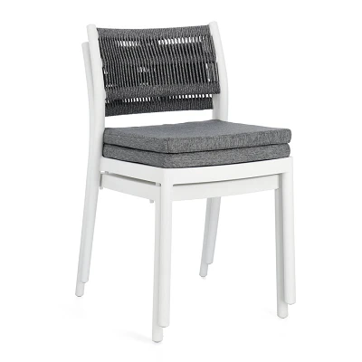 comprar SILLA CON COJINES | ALVIN BLANCO/GRIS OSCURO online de BIZZOTTO desde 130,68 € comprar SILLA CON COJINES | ALVIN BLANCO/GRIS OSCURO online de BIZZOTTO desde 130,68 €