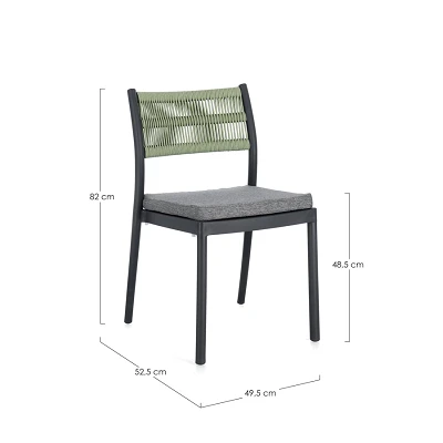 comprar SILLA CON COJINES | ALVIN ANTRACITA/VERDE online de BIZZOTTO desde 130,68 € comprar SILLA CON COJINES | ALVIN ANTRACITA/VERDE online de BIZZOTTO desde 130,68 €