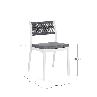 comprar SILLA CON COJINES | ALVIN BLANCO/GRIS OSCURO online de BIZZOTTO desde 130,68 € comprar SILLA CON COJINES | ALVIN BLANCO/GRIS OSCURO online de BIZZOTTO desde 130,68 €
