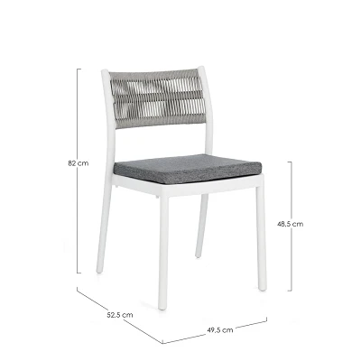comprar SILLA CON COJINES | ALVIN BLANCO/GRIS CLARO online de BIZZOTTO desde 130,68 € comprar SILLA CON COJINES | ALVIN BLANCO/GRIS CLARO online de BIZZOTTO desde 130,68 €