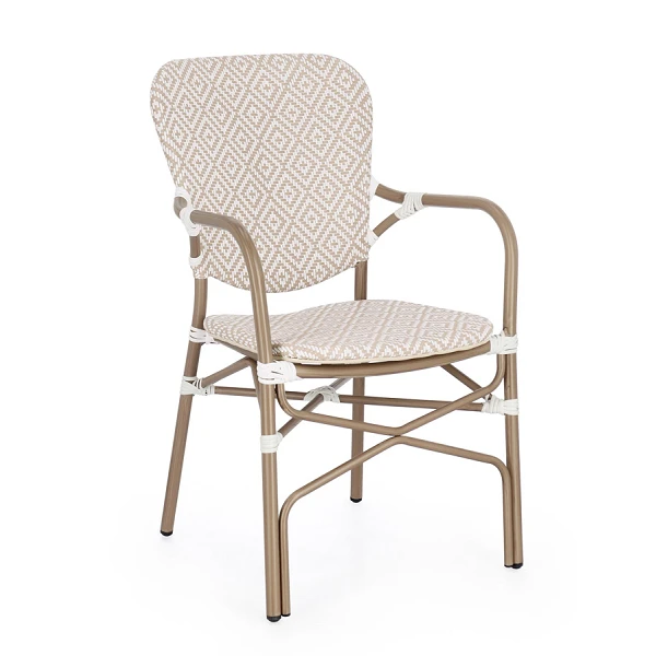 SILLA CON REPOSABRAZOS |  CADEIRA BEIGE