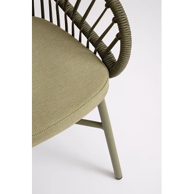 comprar SILLA CON REPOSABRAZOS | CON COJINES | ODIVELAS VERDE online de BIZZOTTO desde 298,39 €