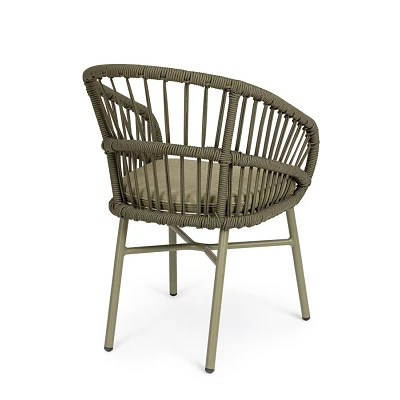 comprar SILLA CON REPOSABRAZOS | CON COJINES | ODIVELAS VERDE online de BIZZOTTO desde 298,39 €