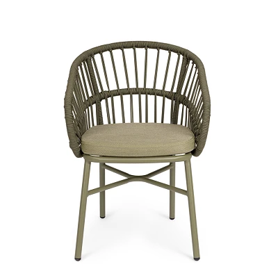 comprar SILLA CON REPOSABRAZOS | CON COJINES | ODIVELAS VERDE online de BIZZOTTO desde 298,39 €
