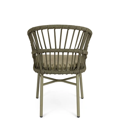comprar SILLA CON REPOSABRAZOS | CON COJINES | ODIVELAS VERDE online de BIZZOTTO desde 298,39 €