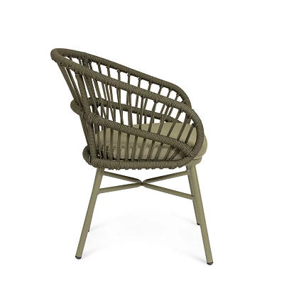 comprar SILLA CON REPOSABRAZOS | CON COJINES | ODIVELAS VERDE online de BIZZOTTO desde 298,39 €