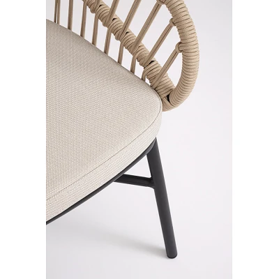 comprar SILLA CON REPOSABRAZOS | CON COJINES | ODIVELAS BEIGE online de BIZZOTTO desde 298,39 €