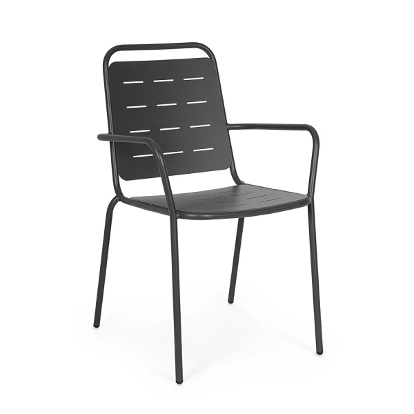 SILLA CON REPOSABRAZOS |  YARA ANTRACITA