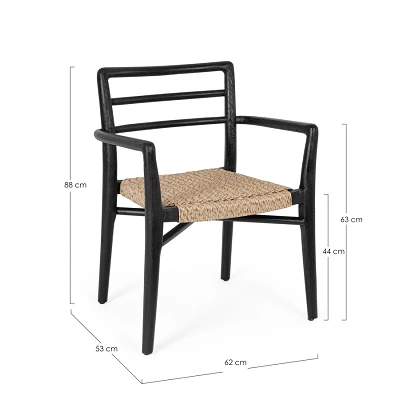 comprar SILLA CON REPOSABRAZOS | LETICIA online de Bizzotto Homemotion desde 435,60 €