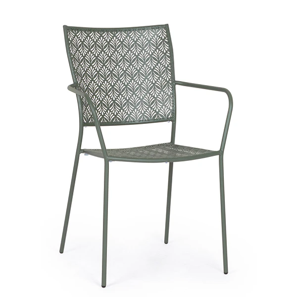SILLA CON REPOSABRAZOS |  LIZETTE DARK OLIVE
