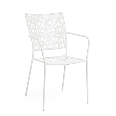 comprar SILLA CON REPOSABRAZOS | KELSIE BLANCO online de Yes desde 99,10 €