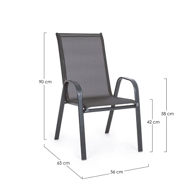 comprar SILLA CON REPOSABRAZOS | MARTINEZ ANTRACITA online de Yes desde 62,07 €