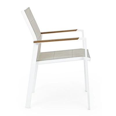 comprar SILLA CON REPOSABRAZOS | KUBIK BLANCO SJ60 online de Yes desde 147,02 €