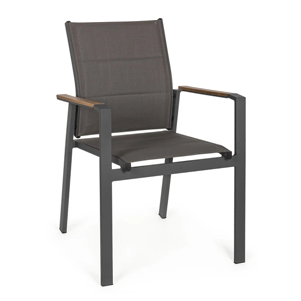 SILLA CON REPOSABRAZOS |  KUBIK ANTRACITA SJ61