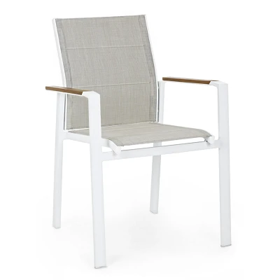 comprar SILLA CON REPOSABRAZOS | KUBIK BLANCO SJ60 online de Yes desde 164,44 €