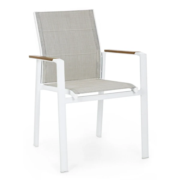 SILLA CON REPOSABRAZOS |  KUBIK BLANCO SJ60