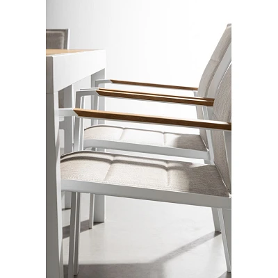 comprar SILLA CON REPOSABRAZOS | KUBIK BLANCO SJ60 online de Yes desde 164,44 €