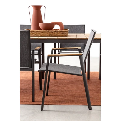 comprar SILLA CON REPOSABRAZOS | CAMERON ANTRACITA GK52 online de BIZZOTTO desde 241,76 €