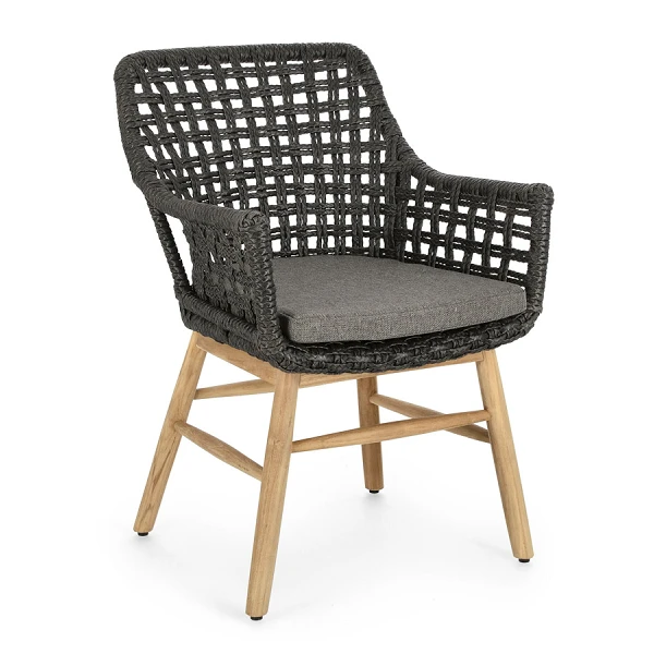 SILLA CON REPOSABRAZOS |  CON COJINES |  WILSON NEGRO