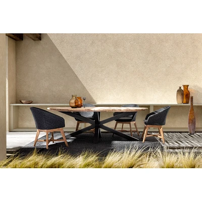 comprar SILLA CON REPOSABRAZOS | CON COJINES | COACHELLA ANTRACITA online de Bizzotto Homemotion desde 629,44 €