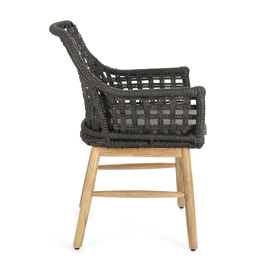 comprar SILLA CON REPOSABRAZOS | CON COJINES | WILSON NEGRO online de Bizzotto Homemotion desde 540,14 €