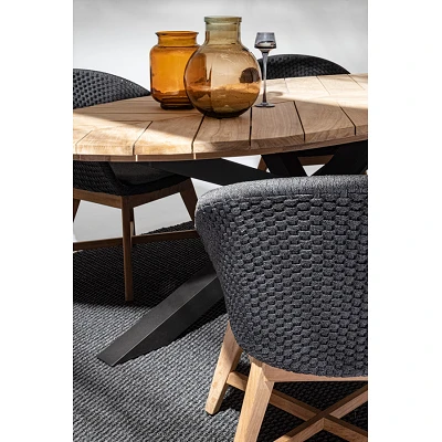 comprar SILLA CON REPOSABRAZOS | CON COJINES | COACHELLA ANTRACITA online de Bizzotto Homemotion desde 629,44 €