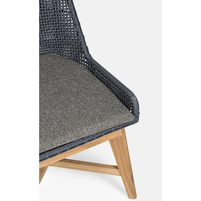 comprar SILLA CON COJINES | HESPERIA SLATE online de Bizzotto Homemotion desde 544,50 €