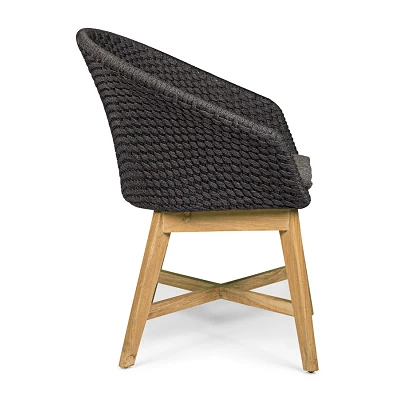 comprar SILLA CON REPOSABRAZOS | CON COJINES | COACHELLA ANTRACITA online de Bizzotto Homemotion desde 629,44 €