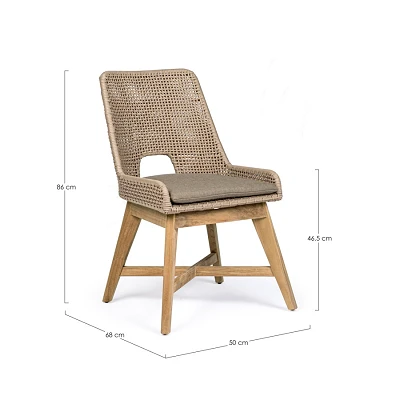 comprar SILLA CON COJINES | HESPERIA VISÓN online de Bizzotto Homemotion desde 544,50 €