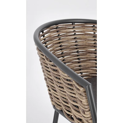 comprar SILLA CON REPOSABRAZOS | CON COJINES | MARIBELA ANTRACITA YK13 online de BIZZOTTO desde 257,00 €
