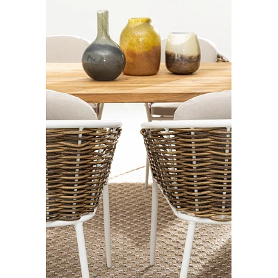 comprar SILLA CON REPOSABRAZOS | CON COJINES | MARIBELA BLANCO YK11 online de BIZZOTTO desde 257,00 €