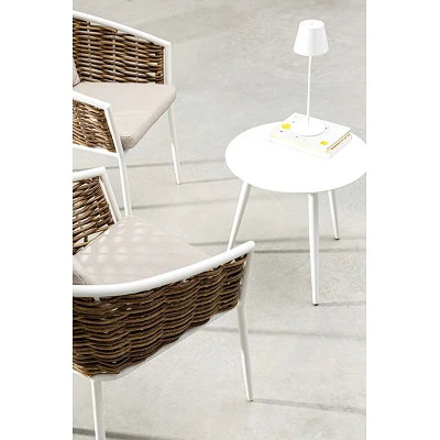 comprar SILLA CON REPOSABRAZOS | CON COJINES | MARIBELA BLANCO YK11 online de BIZZOTTO desde 257,00 €