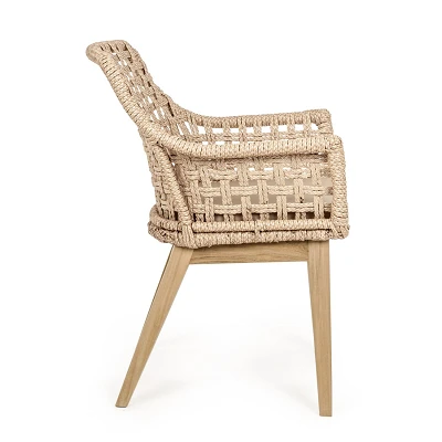 comprar SILLA CON REPOSABRAZOS | CON COJINES | MADISON NATURAL online de Bizzotto Homemotion desde 544,50 €