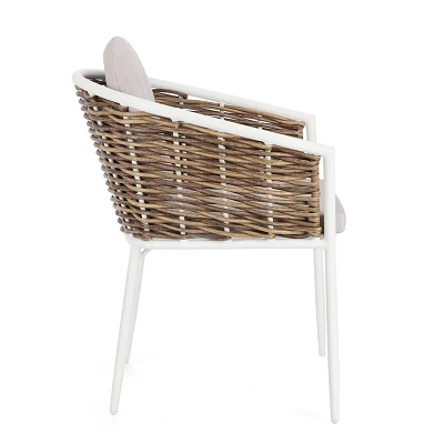 comprar SILLA CON REPOSABRAZOS | CON COJINES | MARIBELA BLANCO YK11 online de BIZZOTTO desde 257,00 €