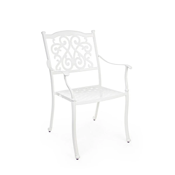 SILLA CON REPOSABRAZOS |  IVREA BLANCO