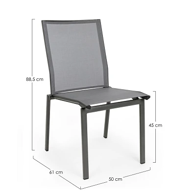 comprar SILLA CRUISE ANTRACITA GK52 online de BIZZOTTO desde 174,24 €