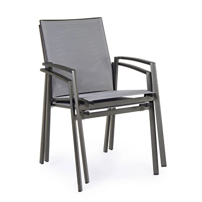 comprar SILLA CON REPOSABRAZOS | CRUISE ANTRACITA GK52 online de BIZZOTTO desde 200,38 €