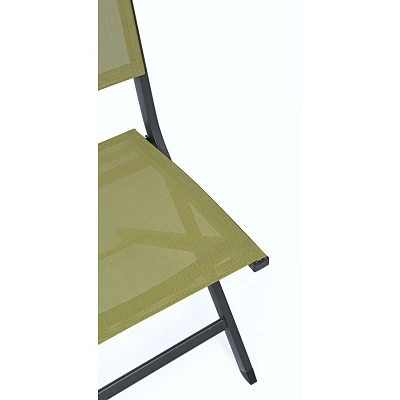 comprar SILLA PLEGABLE ELIN ANTRACITA LH32-VERDE online de Yes desde 135,04 €