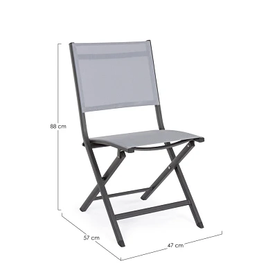 comprar SILLA PLEGABLE ELIN ANTRACITA LH32 online de Yes desde 135,04 €