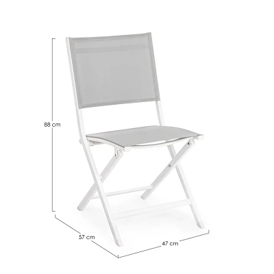 comprar SILLA PLEGABLE ELIN BLANCO LH30 online de Yes desde 135,04 €