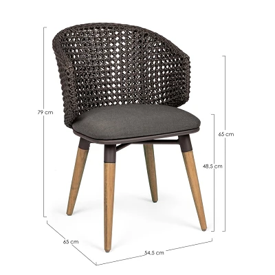 comprar SILLA NINFA DARK online de Bizzotto Homemotion desde 694,78 €