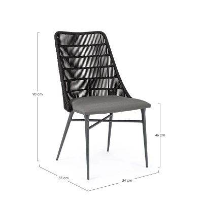 comprar SILLA TABLITA ANTRACITA online de Bizzotto Homemotion desde 577,17 €