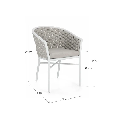 comprar SILLA CON REPOSABRAZOS | CON COJINES | MARGALIDA BLANCO JA61 online de BIZZOTTO desde 344,12 €