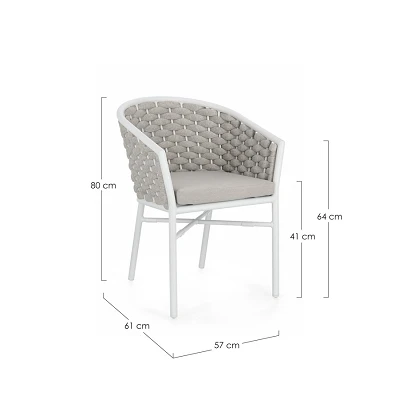 comprar SILLA CON REPOSABRAZOS | CON COJINES | MARGALIDA BLANCO JA61 online de BIZZOTTO desde 328,88 €
